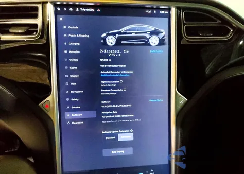 2016 Tesla Model S from USA, damaged, VIN 5YJSA1E28GF152531